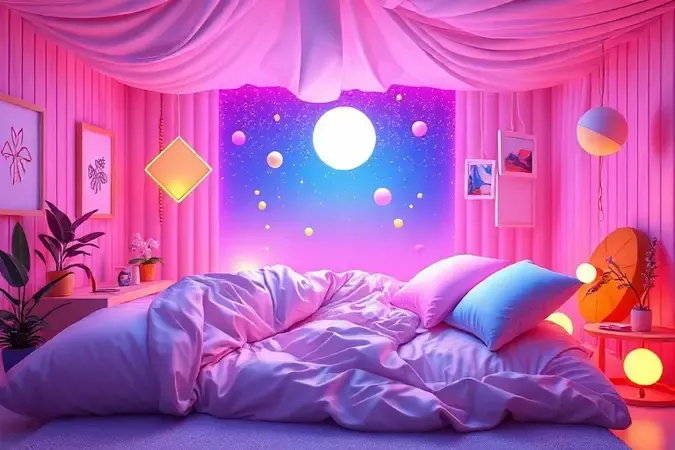 Representação visual conceitual dos benefícios de dormir com a cabeceira da cama elevada para a saúde e bem-estar.
