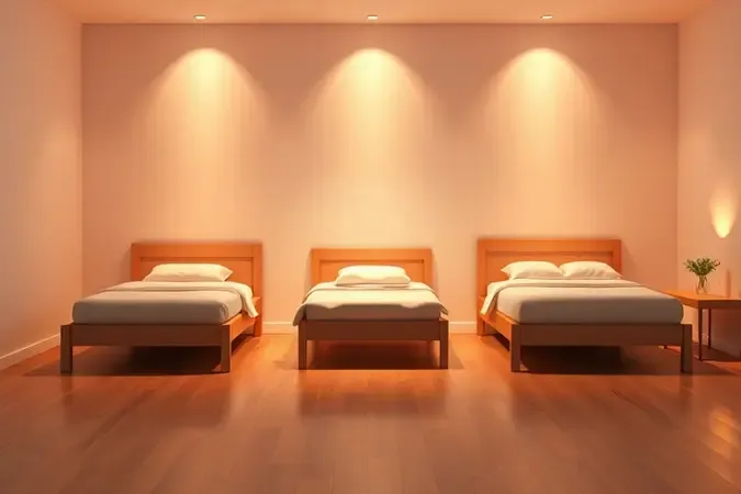 Comparativo visual de tamanhos de cama destacando as dimensões da cama de viúva em um ambiente minimalista.