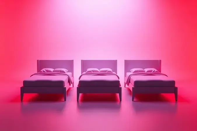 Gráfico conceitual 3D comparando os diferentes tamanhos de camas de solteiro, viúva e casal.