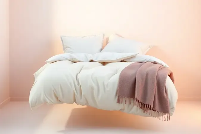 Elementos essenciais para uma cama posta perfeita incluindo travesseiros, edredom e mantas organizadas.