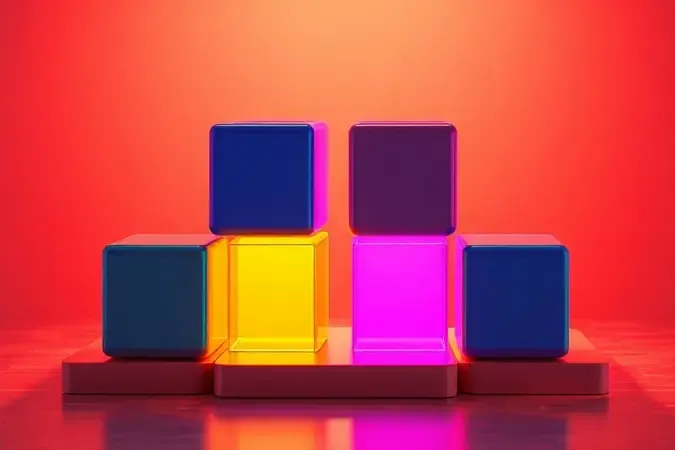 Representação abstrata de equilíbrio e alinhamento correto para montagem de móveis em um ambiente moderno.