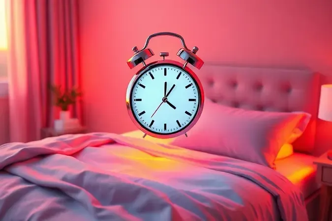 Ilustração conceitual de um relógio estilizado e uma cama organizada focando em agilidade e guia prático.