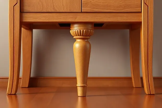 Representação 3D da instalação simplificada de um suporte de cama box em uma base de madeira.