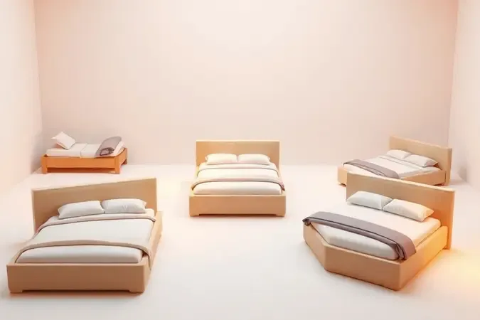 Diferentes tipos de estruturas de cama box solteiro em estilo minimalista e moderno.